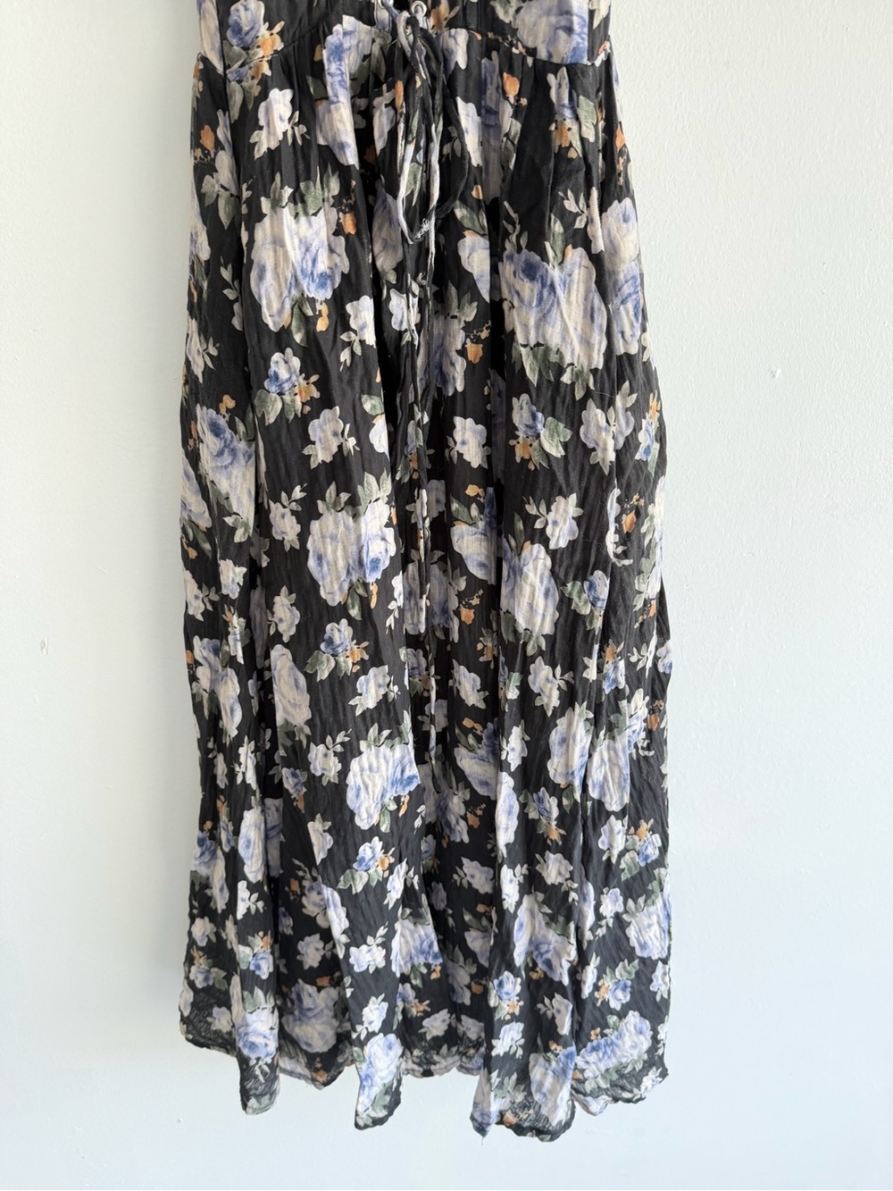 ASTR the Label Wedelia Black Blue Floral Bustier Midi Dress Small 8207 - Picture 10 of 14